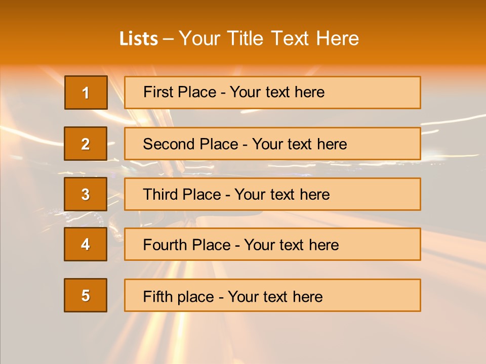 Transportation Road Drive PowerPoint Template