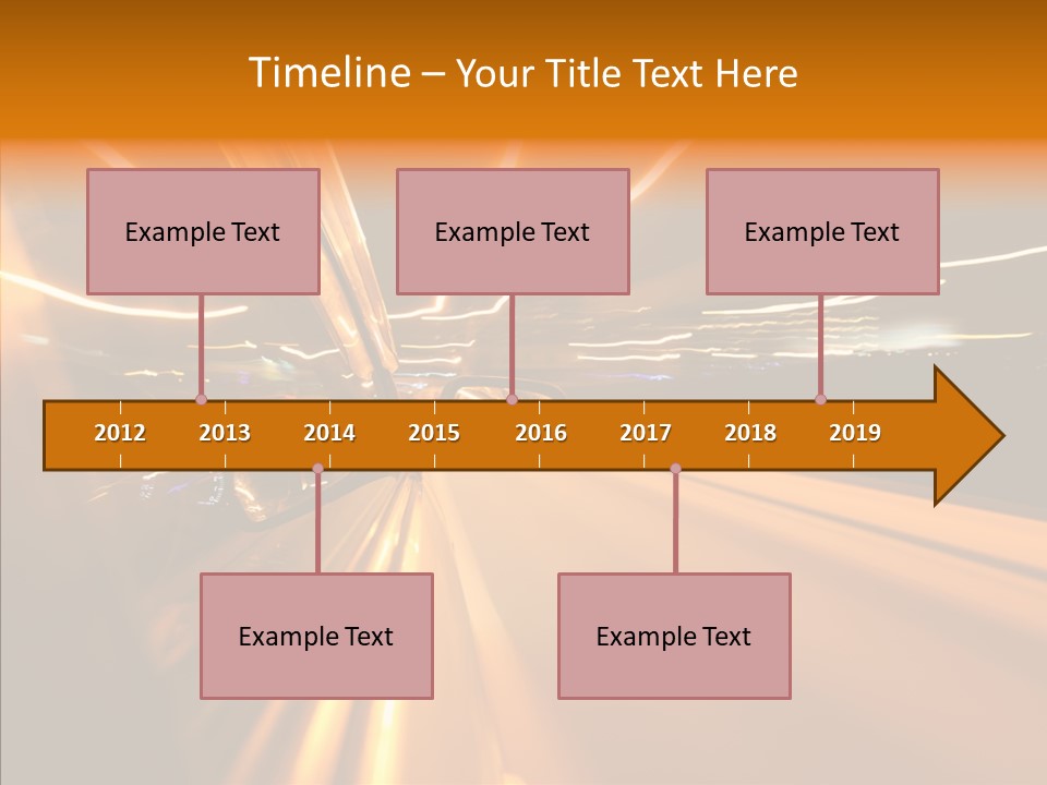Transportation Road Drive PowerPoint Template