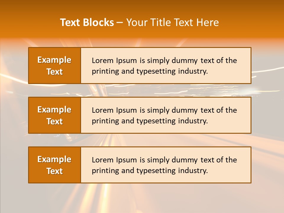 Transportation Road Drive PowerPoint Template
