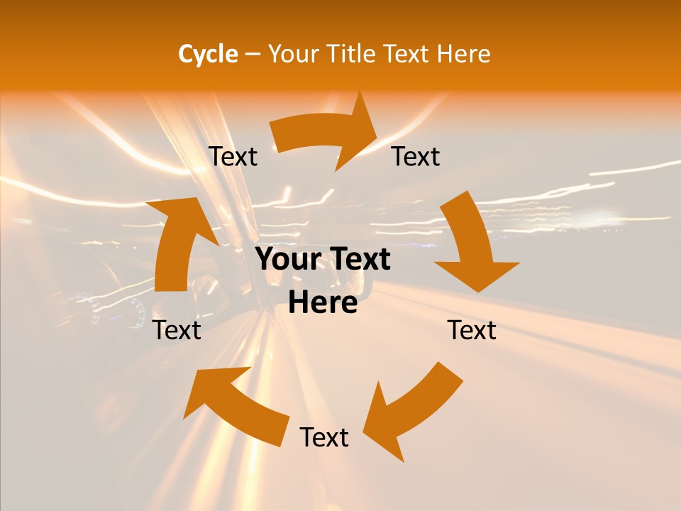 Transportation Road Drive PowerPoint Template