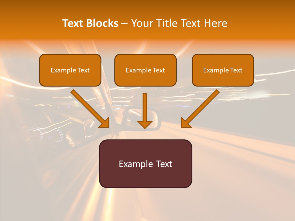 Transportation Road Drive PowerPoint Template