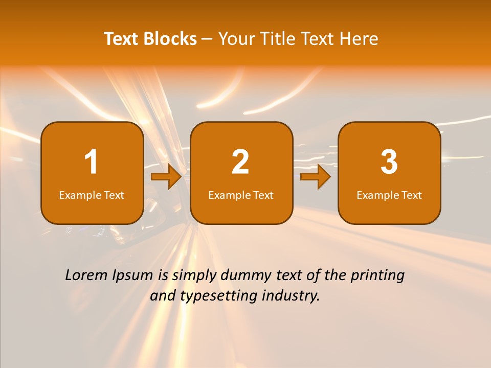 Transportation Road Drive PowerPoint Template