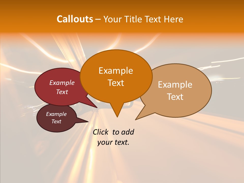 Transportation Road Drive PowerPoint Template