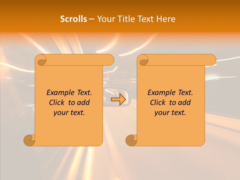 Transportation Road Drive PowerPoint Template