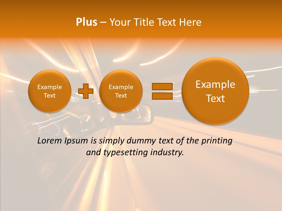 Transportation Road Drive PowerPoint Template