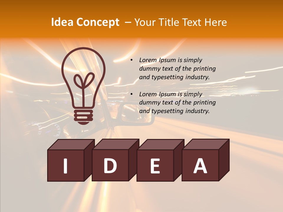 Transportation Road Drive PowerPoint Template