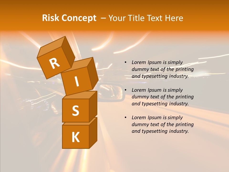 Transportation Road Drive PowerPoint Template