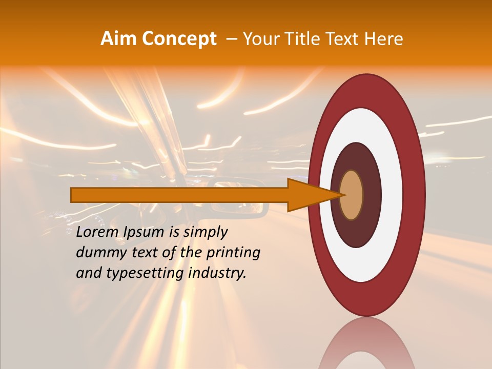 Transportation Road Drive PowerPoint Template