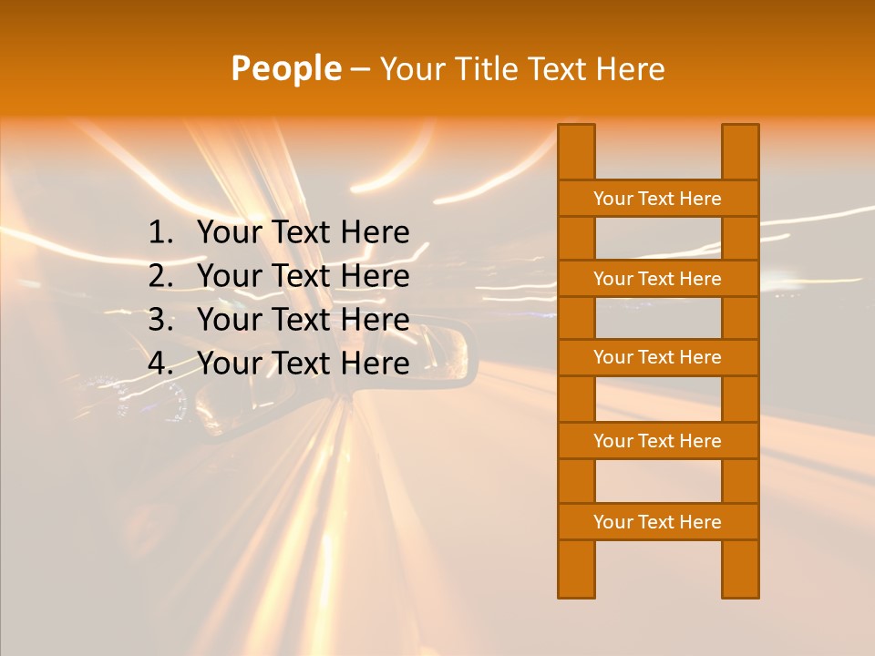 Transportation Road Drive PowerPoint Template