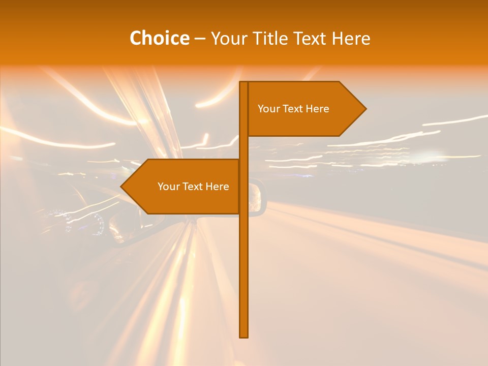 Transportation Road Drive PowerPoint Template