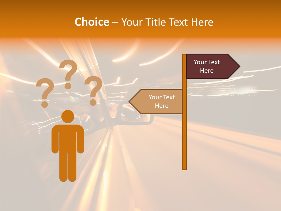 Transportation Road Drive PowerPoint Template