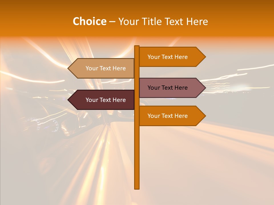 Transportation Road Drive PowerPoint Template