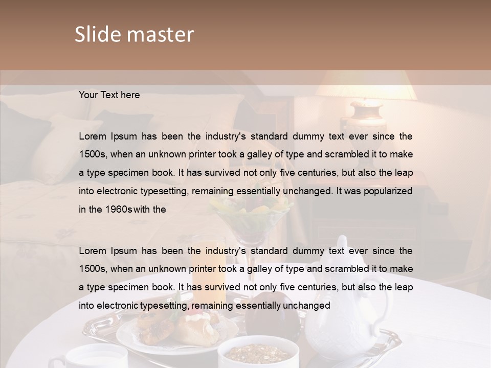 Room Milk Fresh PowerPoint Template