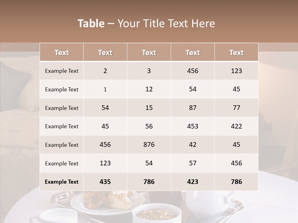 Room Milk Fresh PowerPoint Template