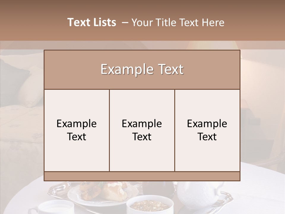 Room Milk Fresh PowerPoint Template