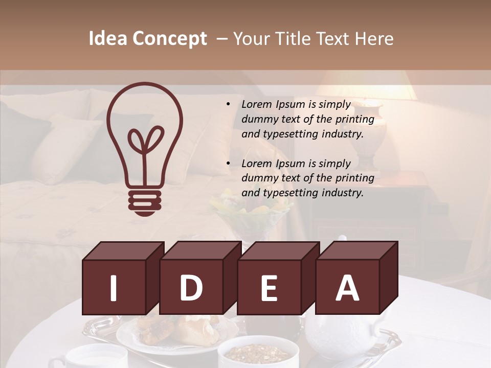 Room Milk Fresh PowerPoint Template