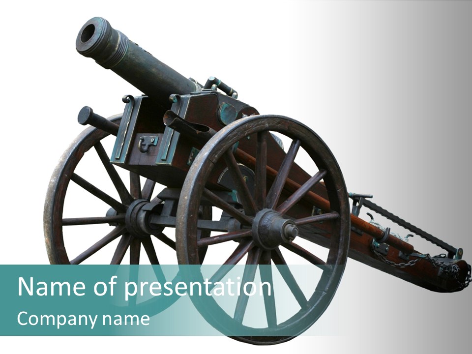 Battle Arms Metal PowerPoint Template