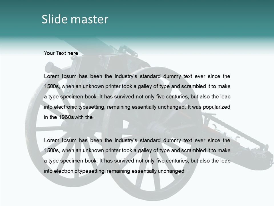 Battle Arms Metal PowerPoint Template
