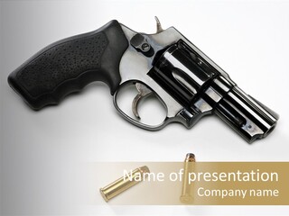 Ammunition Gun Control Home Protection PowerPoint Template