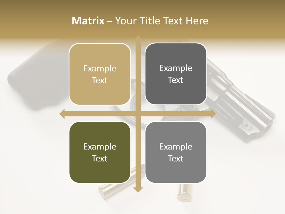 Ammunition Gun Control Home Protection PowerPoint Template
