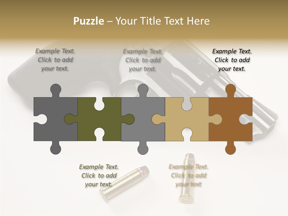 Ammunition Gun Control Home Protection PowerPoint Template