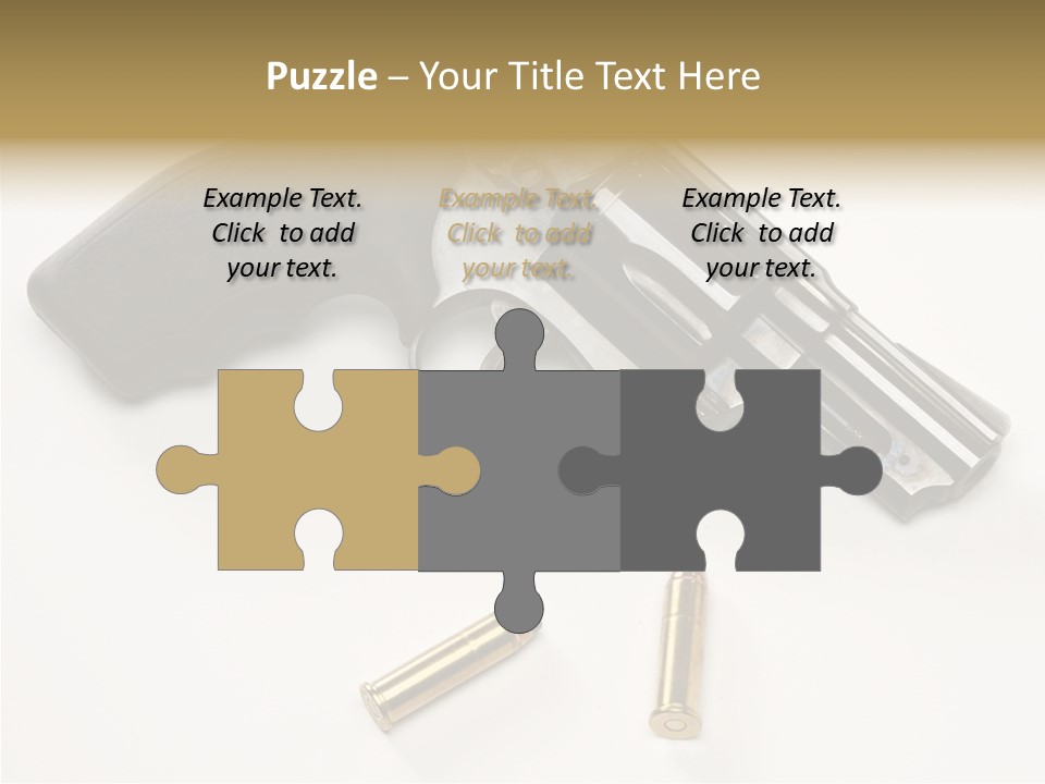 Ammunition Gun Control Home Protection PowerPoint Template