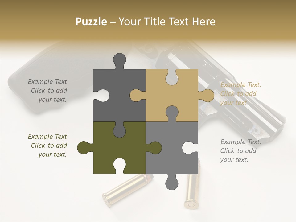 Ammunition Gun Control Home Protection PowerPoint Template