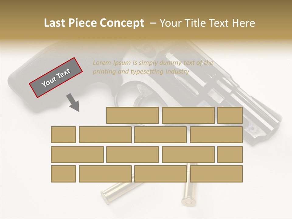 Ammunition Gun Control Home Protection PowerPoint Template