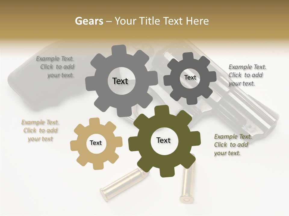 Ammunition Gun Control Home Protection PowerPoint Template