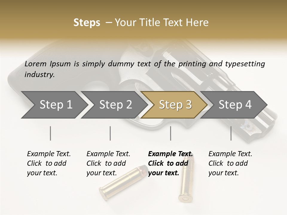 Ammunition Gun Control Home Protection PowerPoint Template