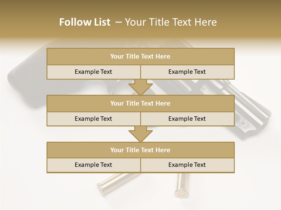 Ammunition Gun Control Home Protection PowerPoint Template