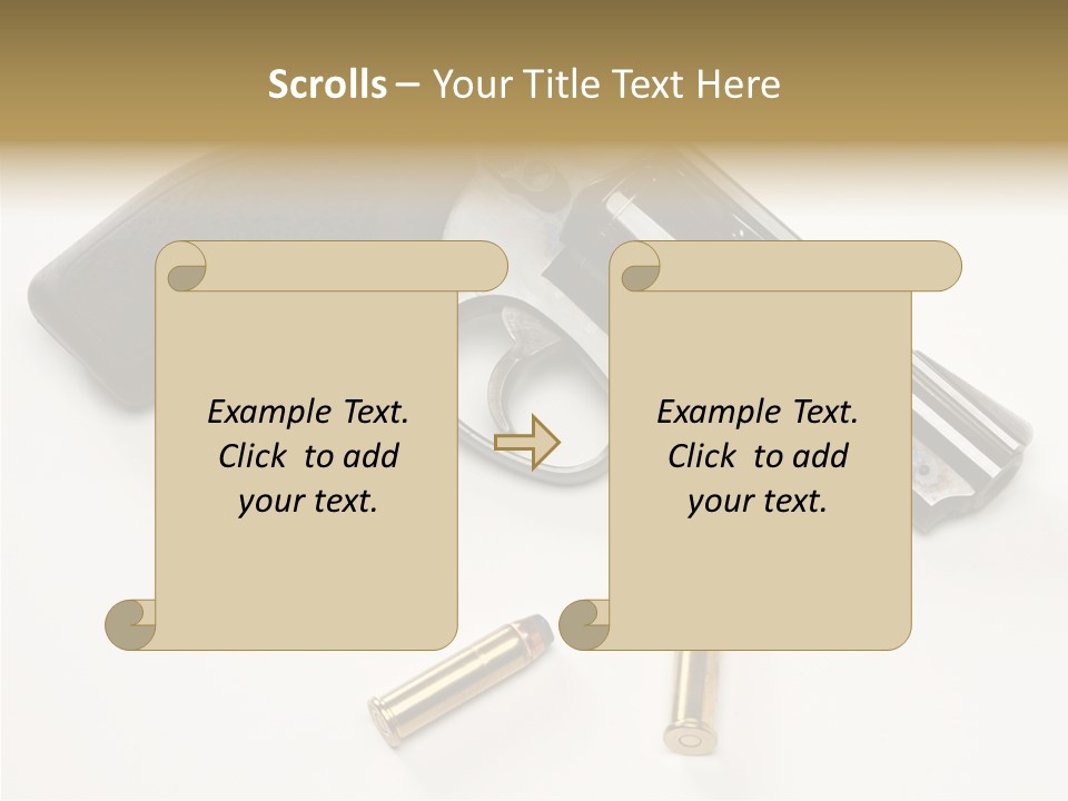 Ammunition Gun Control Home Protection PowerPoint Template