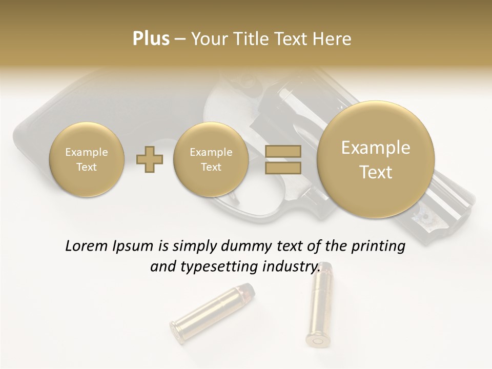Ammunition Gun Control Home Protection PowerPoint Template
