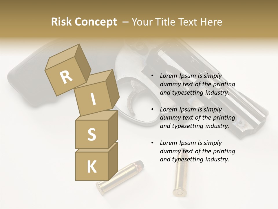 Ammunition Gun Control Home Protection PowerPoint Template