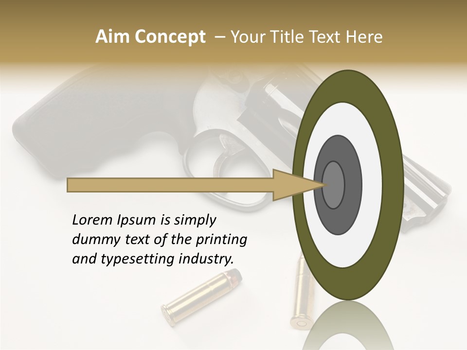Ammunition Gun Control Home Protection PowerPoint Template