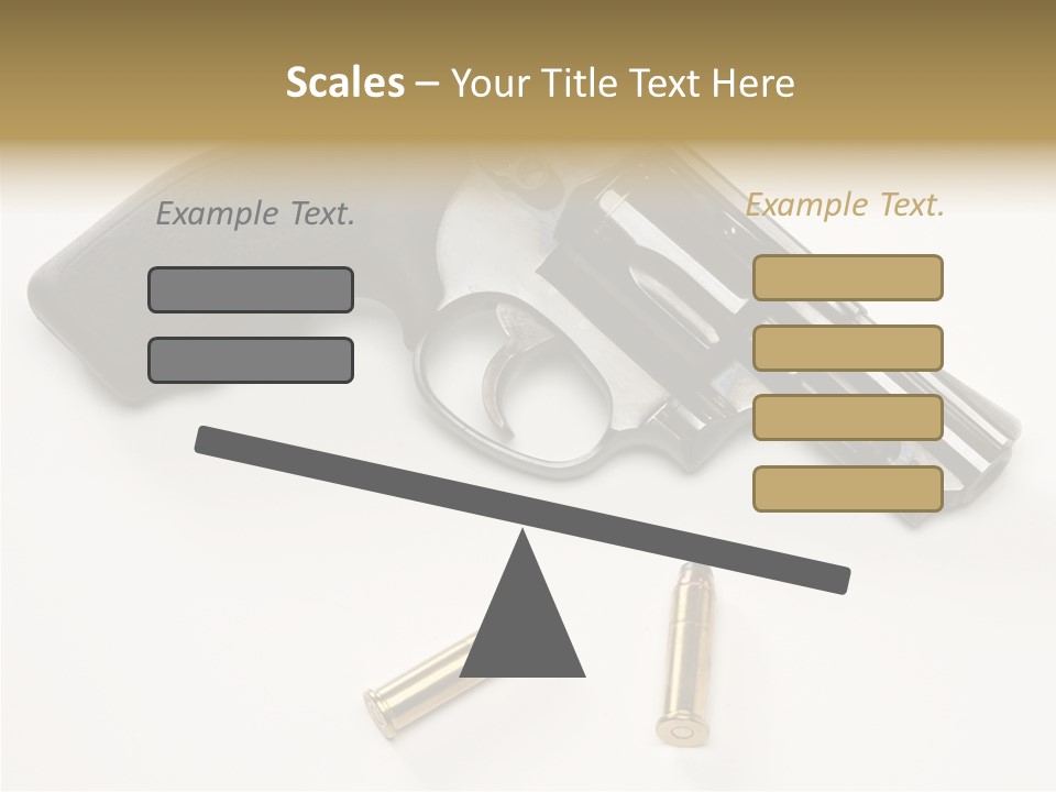 Ammunition Gun Control Home Protection PowerPoint Template