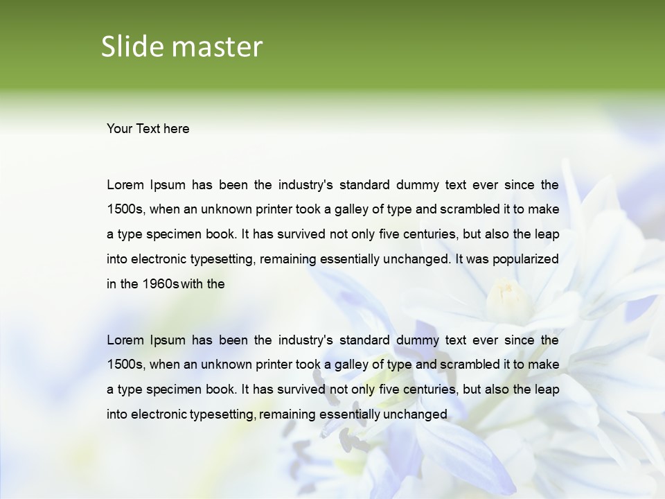 Closeup Springtime Freshness PowerPoint Template