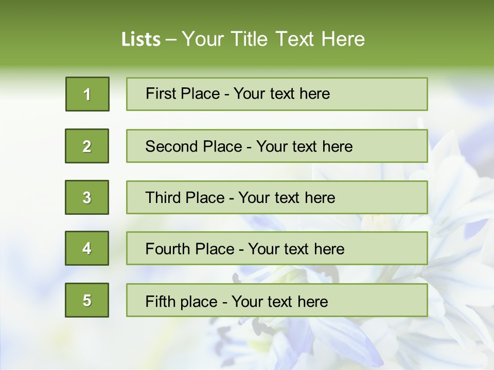Closeup Springtime Freshness PowerPoint Template