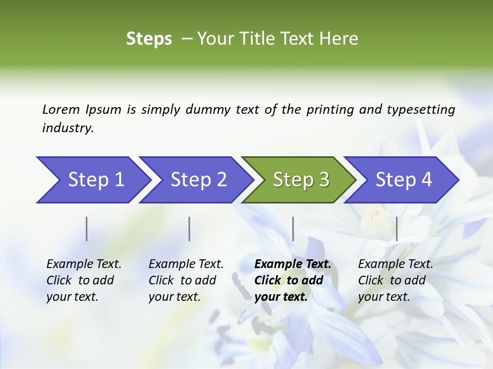 Closeup Springtime Freshness PowerPoint Template