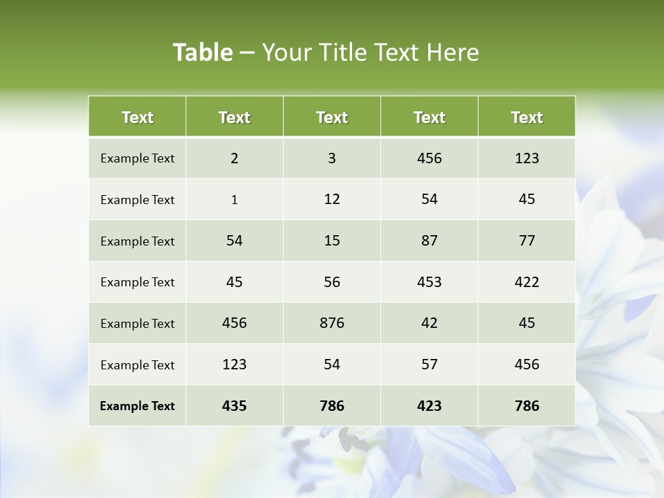 Closeup Springtime Freshness PowerPoint Template