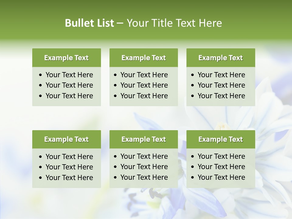 Closeup Springtime Freshness PowerPoint Template