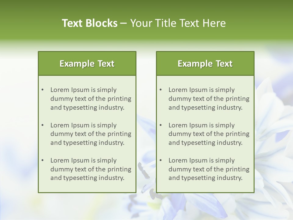 Closeup Springtime Freshness PowerPoint Template
