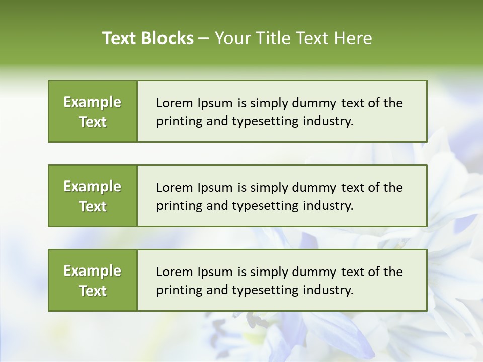 Closeup Springtime Freshness PowerPoint Template