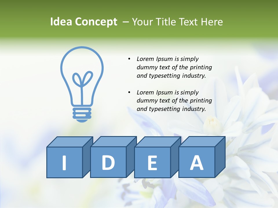 Closeup Springtime Freshness PowerPoint Template