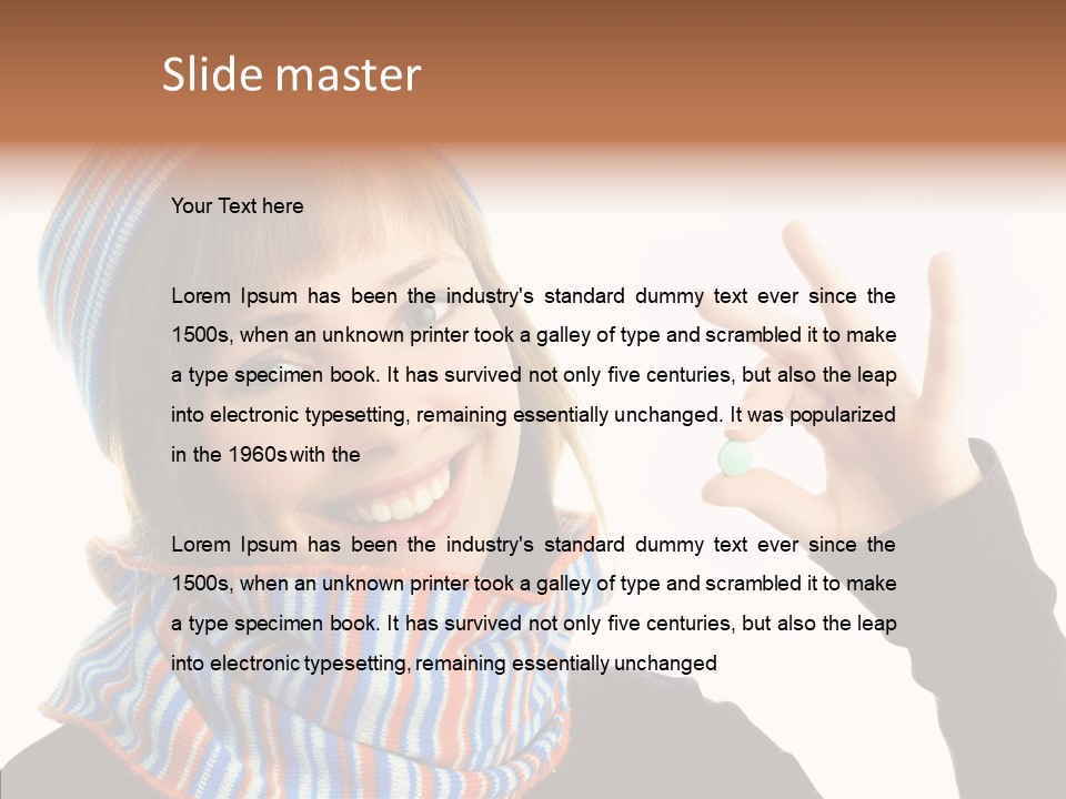 Health Healthy Portrait PowerPoint Template