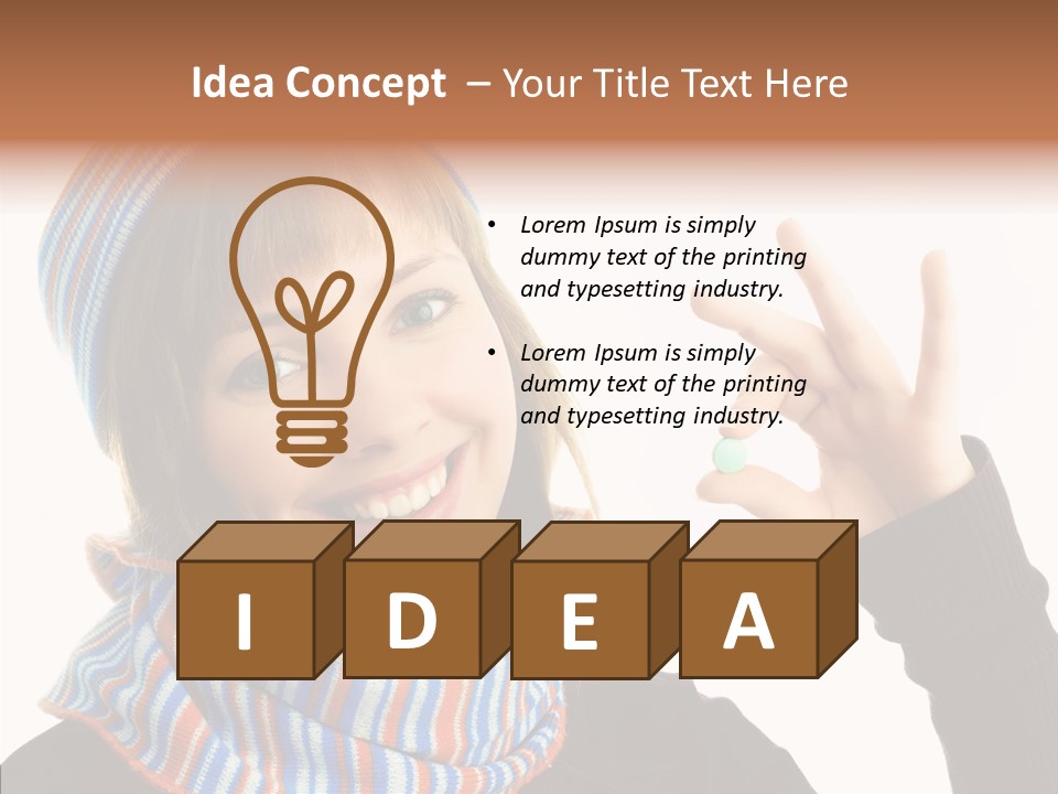 Health Healthy Portrait PowerPoint Template