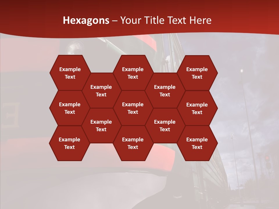 Direction Travel Engine PowerPoint Template