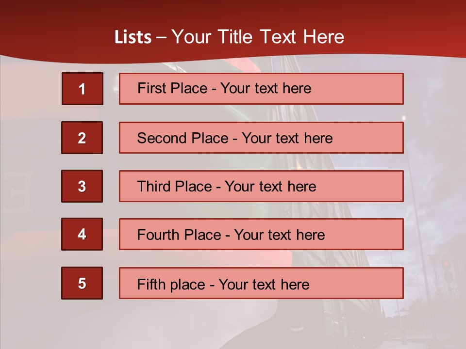 Direction Travel Engine PowerPoint Template
