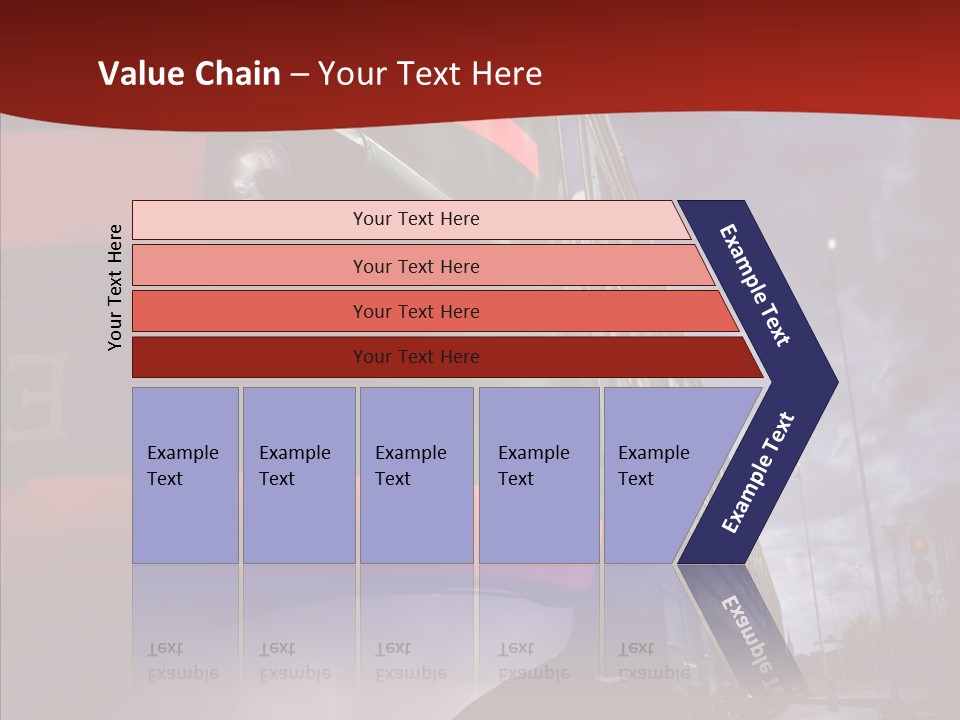 Direction Travel Engine PowerPoint Template