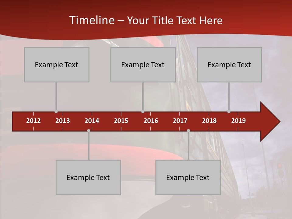 Direction Travel Engine PowerPoint Template